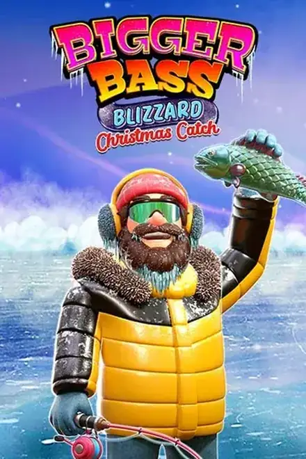 Neuer Spielautomat Bigger Bass Blizzard mit Eisangeln und dem Sammeln von Dollarscheinen