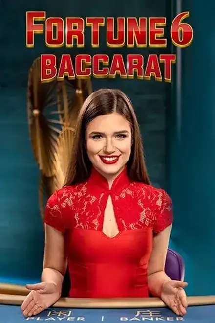 Live-Baccarattisch Fortune 6 mit Nebenwette auf die Sechs